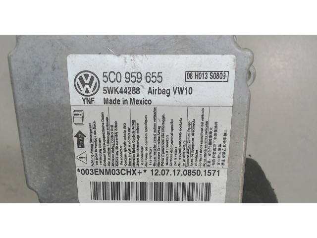 Блок управления подушками безопасности  Volkswagen Passat 7 2010-2015 Америка     