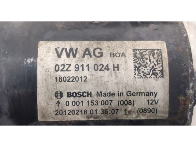 Стартер  Volkswagen Passat 7 2010-2015 Европа 1.6  02Z911024H   