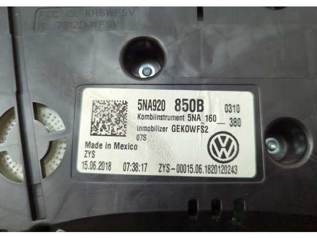Панель приборов  Volkswagen Tiguan 2016-2020       5NA920850B     