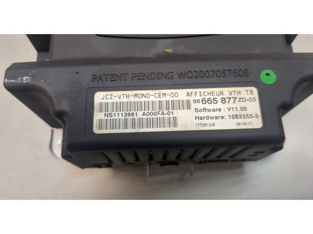 Дисплей бортового компьютера  Peugeot 5008 2009-2016 96665877        