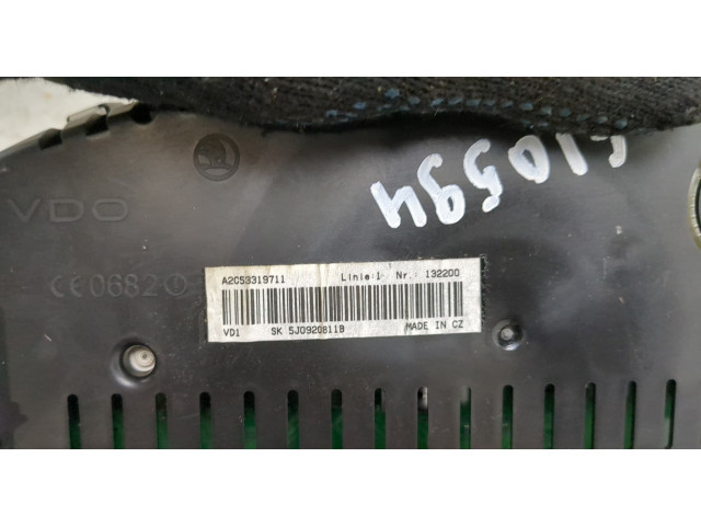 Панель приборов Skoda Fabia 2007-2014