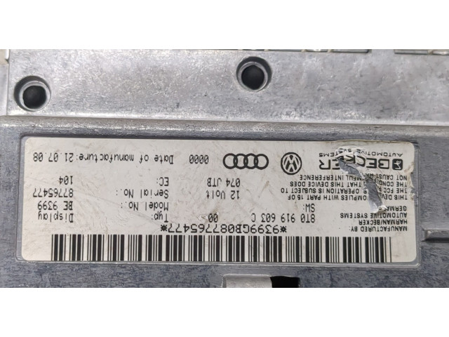 Дисплей бортового компьютера Audi A6 (C6) 2004-2011 8T0919603C