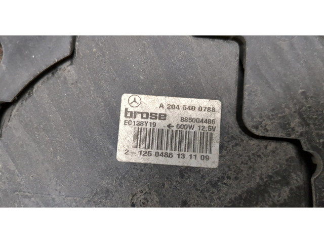 Вентилятор радиатора  Mercedes E W212 2009-2016           