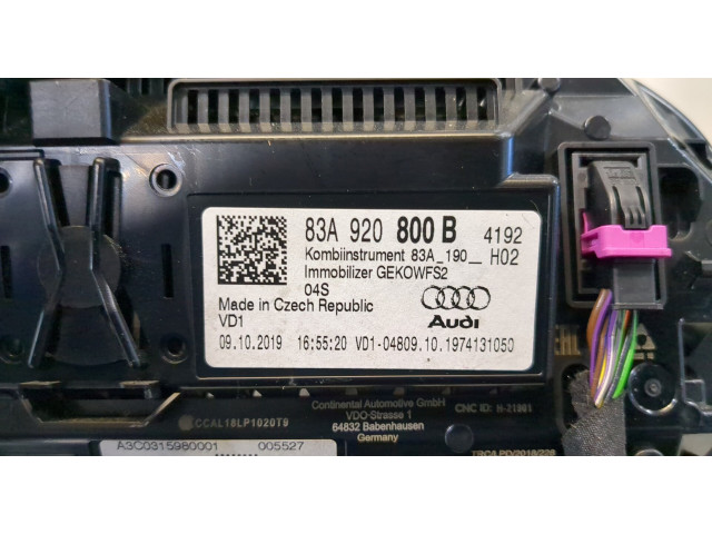 Панель приборов Audi Q3 2018-