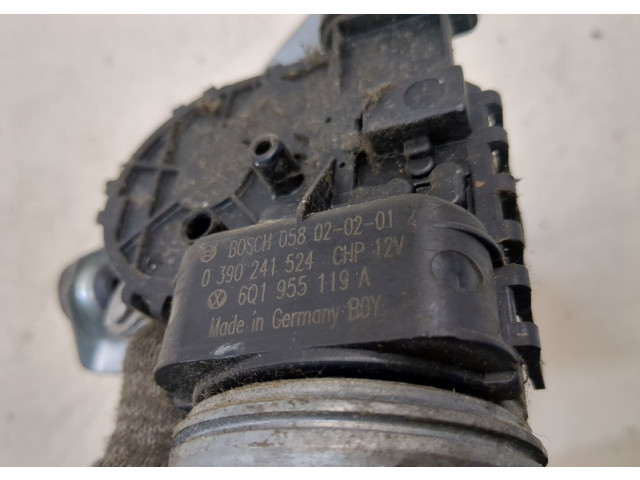 Двигатель стеклоочистителя (моторчик дворников) передний  Volkswagen Polo 2001-2005      