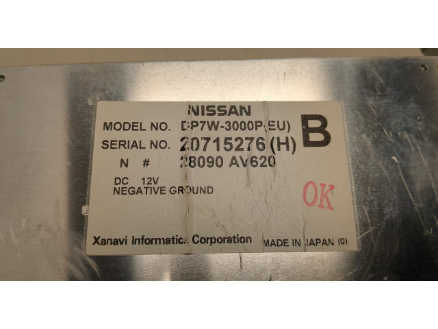Дисплей бортового компьютера Nissan Primera P12 2002-2007 28090AV620