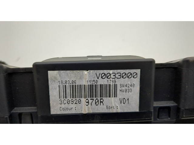 Панель приборов  Volkswagen Passat 6 2005-2010       3C0920970R     