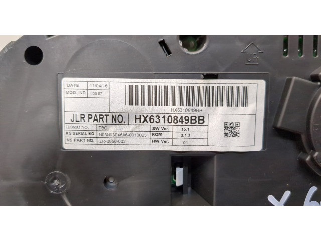 Панель приборов Jaguar XF 2015–2020