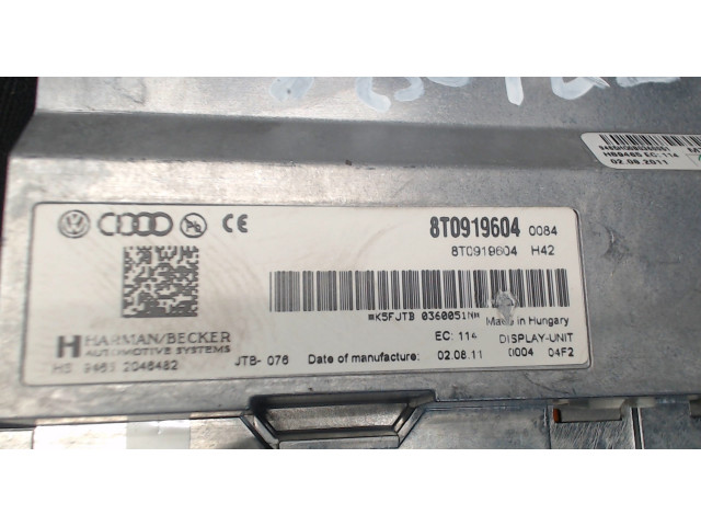 Дисплей бортового компьютера  Audi A4 (B8) 2007-2011 8T0919604         