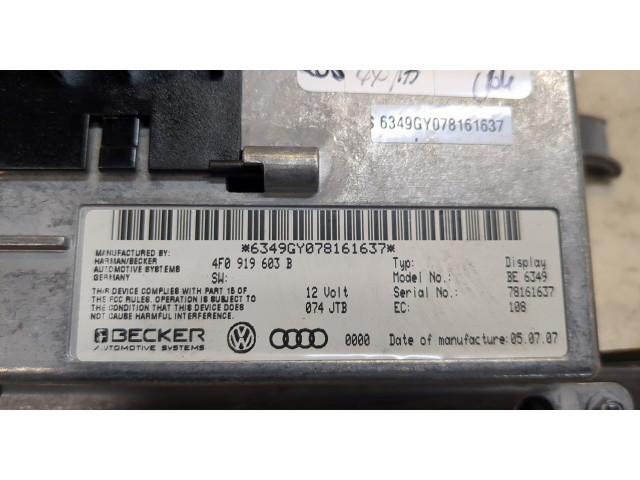 Дисплей бортового компьютера  Audi A6 (C6) 2005-2011 4F0919603B       