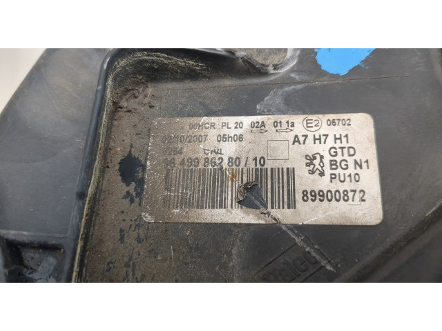 Фара передняя  Peugeot 207 левая 