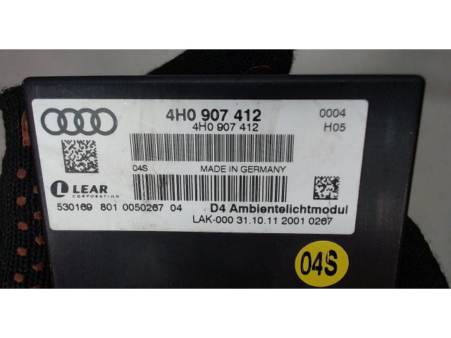 Блок комфорта  Audi A8 (D4) 2010-2017      4h0907412    
