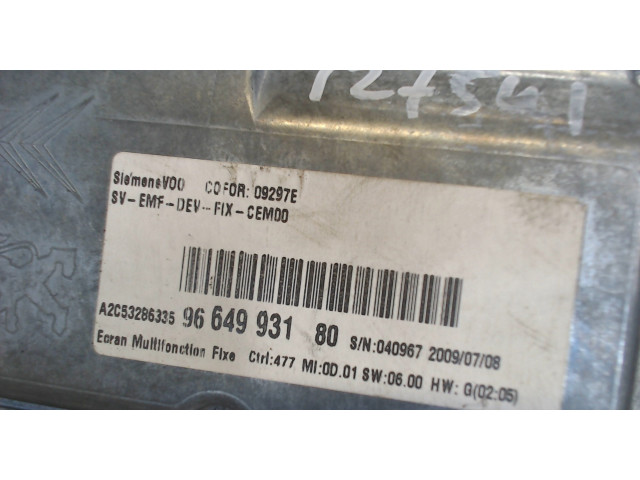 Дисплей бортового компьютера Citroen C4 2004-2010 9664993180