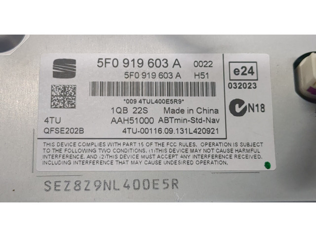 Дисплей бортового компьютера  Seat Leon 3 2012-2016 5f0919603a       