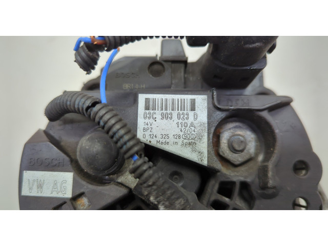 Генератор Volkswagen Golf 5 2003-2009 03C903023D, 0124325128