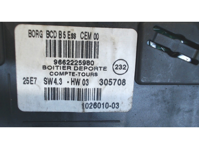 Дисплей бортового компьютера Citroen C4 2004-2010 9662225980