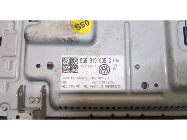 Дисплей мультимедиа  Volkswagen Tiguan 2016-2020 5g6919605c        