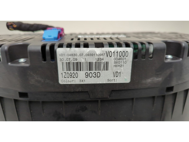 Панель приборов Skoda Octavia (A5) 2004-2013 1Z0920903D