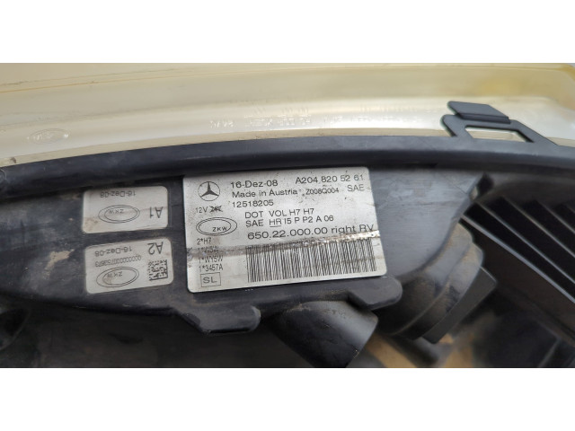 Фара передняя  Mercedes GLK X204 2008-2015 правая 