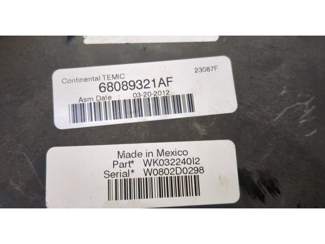 Блок предохранителей Jeep Grand Cherokee 2010-2013 68089321AF