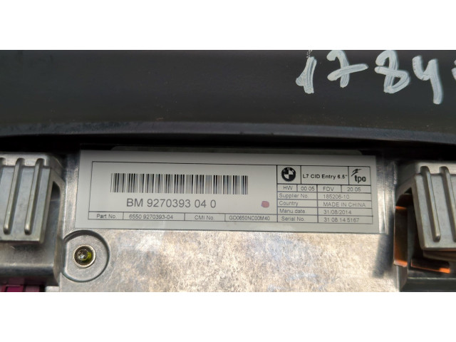 Дисплей бортового компьютера BMW 4 F32 2013-2021 9270393