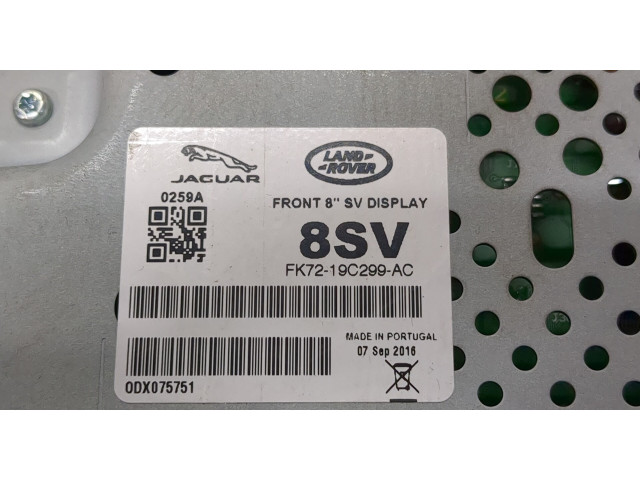 Дисплей мультимедиа  Jaguar XE 2015- FK7219C299AC       
