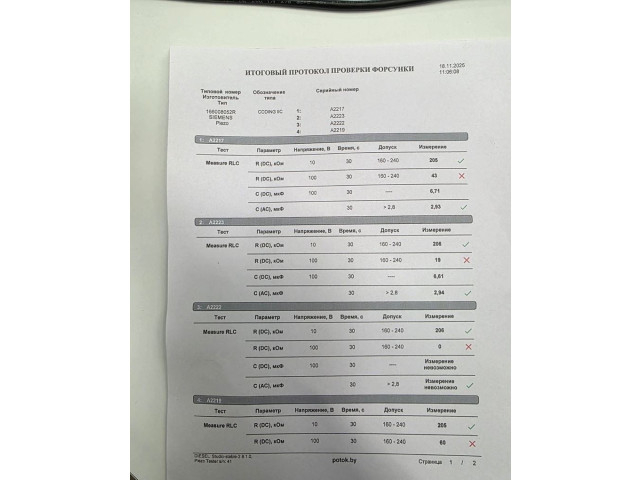 Форсунка топливная  Dacia Duster 2010-2017    8200704191     