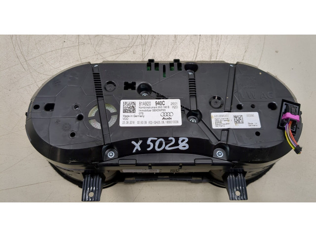 Панель приборов Audi Q2 2016-2021 81A920940C