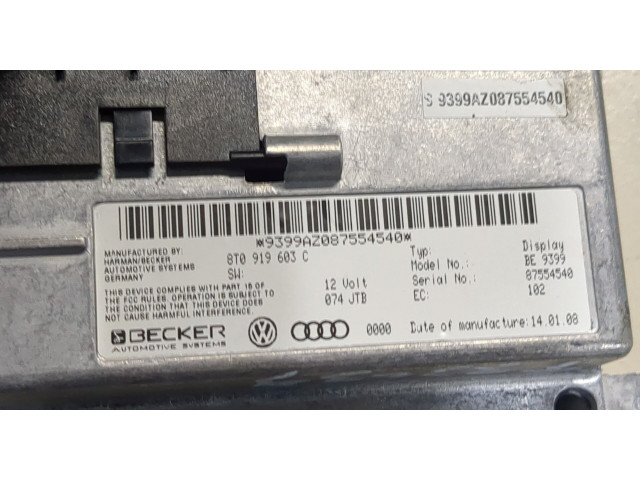 Дисплей бортового компьютера  Audi A6 (C6) 2005-2011 8T0919603C         