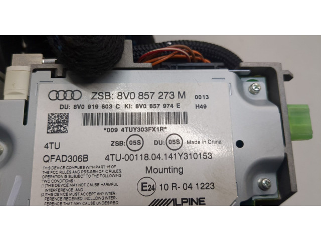 Дисплей бортового компьютера  Audi A3 (8V) 2012-2020 8V0857273M       