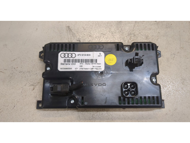 Дисплей бортового компьютера Audi A6 (C6) 2005-2011 4F0919603