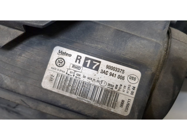 Фара передняя  Volkswagen Passat 7 2010-2015 Европа правая 