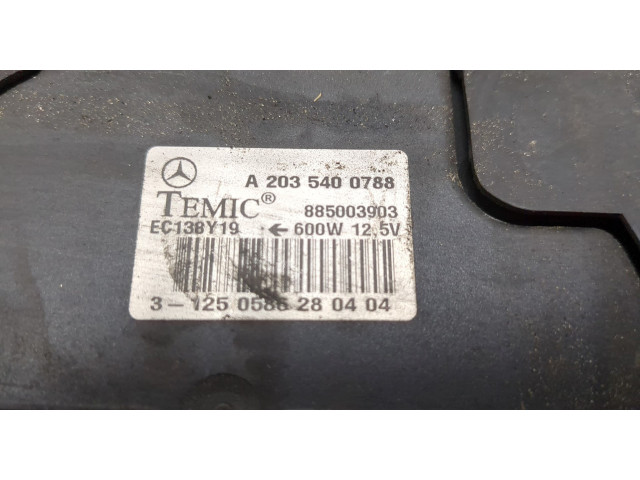 Вентилятор радиатора  Mercedes C W203 2000-2008           