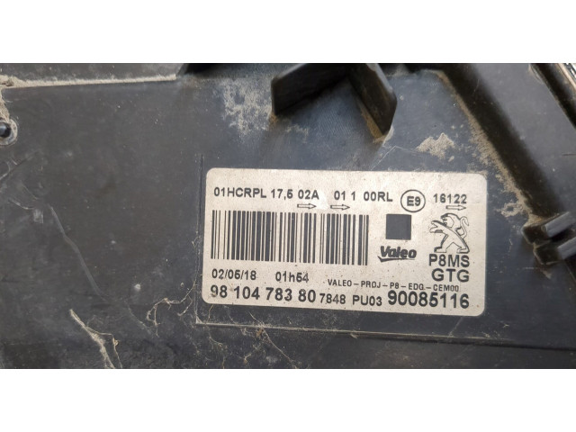 Фара передняя  Peugeot 5008 2017-2020 левая 