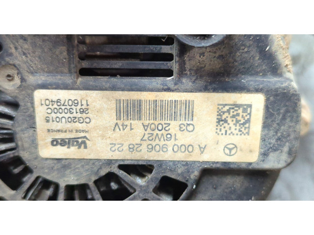 Генератор  Mercedes GLC X253 2015-2022       A0009062822    