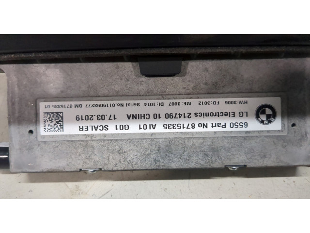 Дисплей бортового компьютера  BMW X3 G01 2017-2024 65508715335, 8715335       
