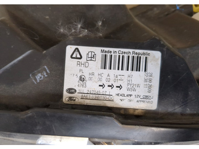 Фара передняя Ford Fiesta 2008-2013 левая