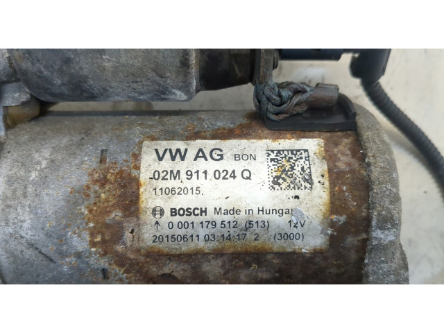 Стартер  Audi A1 (8X) 2014-2018 1.4  02M911024Q   