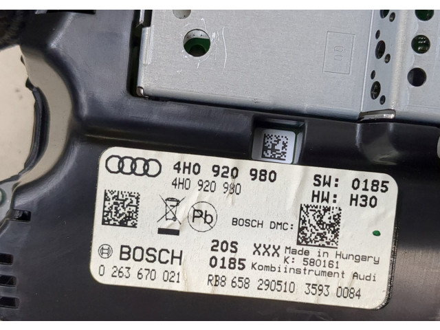 Панель приборов Audi A8 (D4) 2010-2017