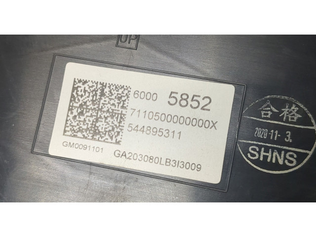 Панель приборов  Buick Encore GX       60005852     
