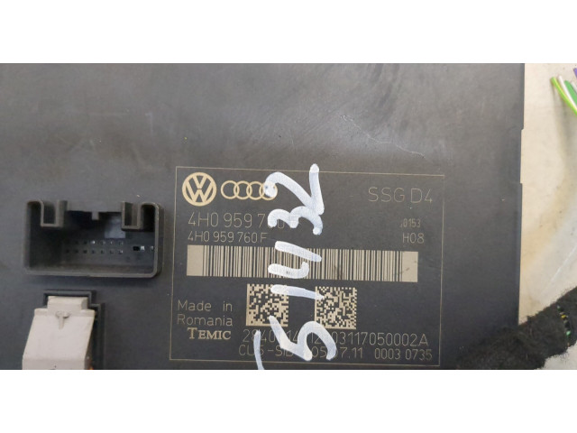 Блок комфорта  Audi A8 (D4) 2010-2017      4H0959760F  