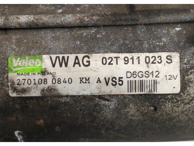 Стартер  Skoda Fabia 2007-2014 1.2  02T911023S   