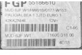Блок управления двигателем Блок управления 55186610, 7160001800   Fiat Albea