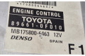 Блок управления двигателя 896610F010, MB1758006463   Toyota Corolla Verso AR10