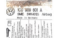 Блок подушек безопасности 1C0909601A, 1C0909601A Skoda Fabia Mk1 (6Y)
