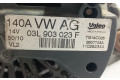 Генератор 03L903023F, 140A Volkswagen Golf VI