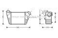 Интеркулер 1C0145803A, 1C0145803A Volkswagen New Beetle