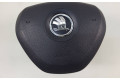 Подушка безопасности водителя 5E0880201 Skoda Octavia Mk3 (5E)