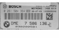 Блок управления двигателем ECU DME7586136, 0261S04364 Mini One - Cooper Cabrio R52