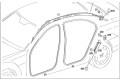 Подушка безопасности для колен 2218600605, 2218600605   Mercedes-Benz CL C216